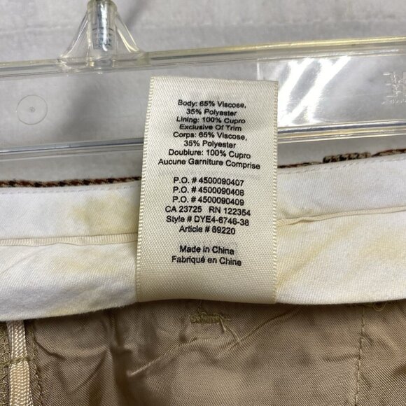 Wilfred High Waist Wide Leg Houndstooth Trouser Pants Women Sz 0 Beige Multi - Picture 9 of 16